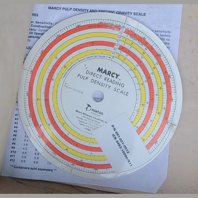 Marcy Pulp Density Scale