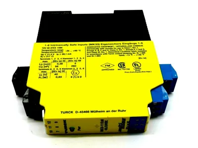 NEW TURCK ELEKTRONIK MK33-111EX0-HLI/24VDC SAFETY MODULE MK33111EX0HLI24VDC