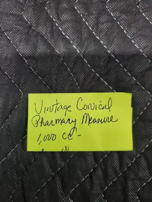 Vintage Conical Pharmacy Measure - 1,000 cc Glass