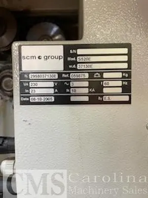 USED 2005 SCMI S520 20" PLANER