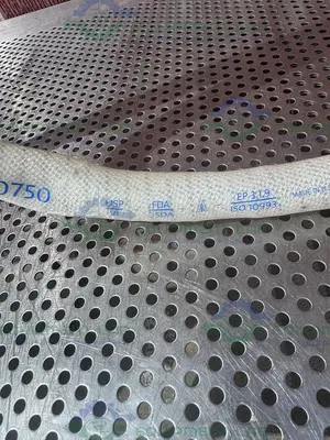 USED SANI TECH STHT-W-0750 96" SILICONE HOSE W/ 3/4" SANITARY FITTING