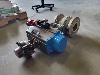 3" Flanged Ball Valve w/ Valbia 125 Actuator