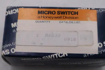 NEW OPEN BOX HONEYWELL MPS30 MICRO SWITCH STOCK H1014A