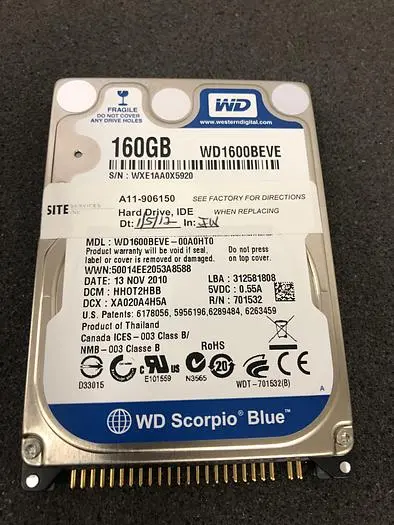 WD1600BEVE