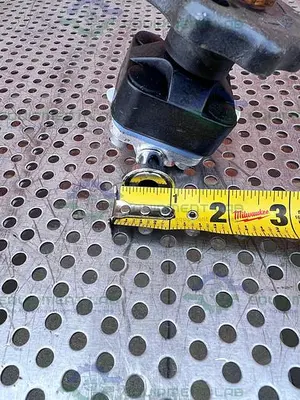 USED ITT PURE FLO .5-316-RA15MAX-CWP150 DIAPHRAGM VALVE W/ 1/2" SANITARY FITTING