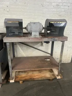 Dual Polishing Benches (4-Station System) with Baileigh DC-1450C 2HP Dust Collector