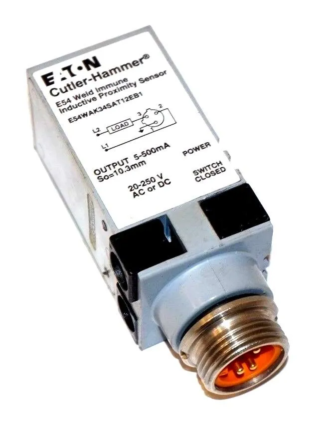 NEW EATON E54WAK34SAT12EB1 WELD IMMUNE INDUCTIVE PROXIMITY SENSOR