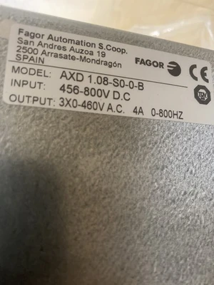 NEW FAGOR AXD 1.08-S0-0-B