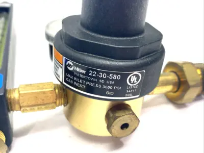 New | in-Stock Miller Flowmeter Regulator Combination with Welding Hose Parts Michigan US | Maverick Industrial Sales #1395447
