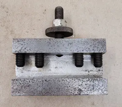 CXA 1 LATHE TOOL POST HOLDER, 13 TO 18" LATHE SWING, 3/4" MAX TOOL SIZE
