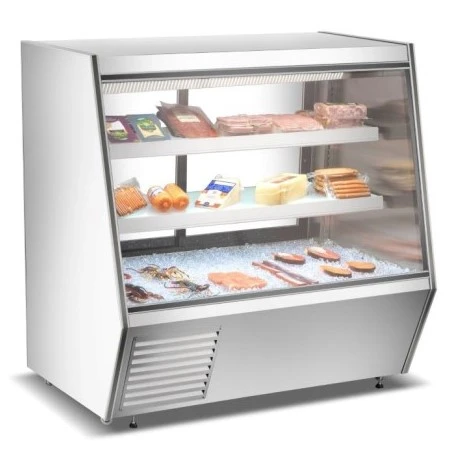 171-0018 60” Fresh Meat & Seafood Self Contained Full Service Display Cooler