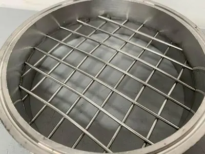 Stainless Steel 6.5" by 2" Sanitary Coupling w/ Mesh