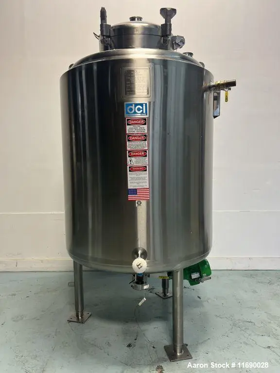Used DCI 1,000 Liter Stainless Steel Mixing Reactor | 30 PSI Jacketed Emulsification Vessel