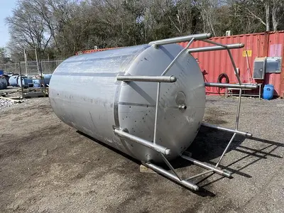 Used 1977 WALKER STAINLESS STEEL MIX Vertical Single Wall Tanks North Carolina US | DH Griffin Used Equipment #1383672