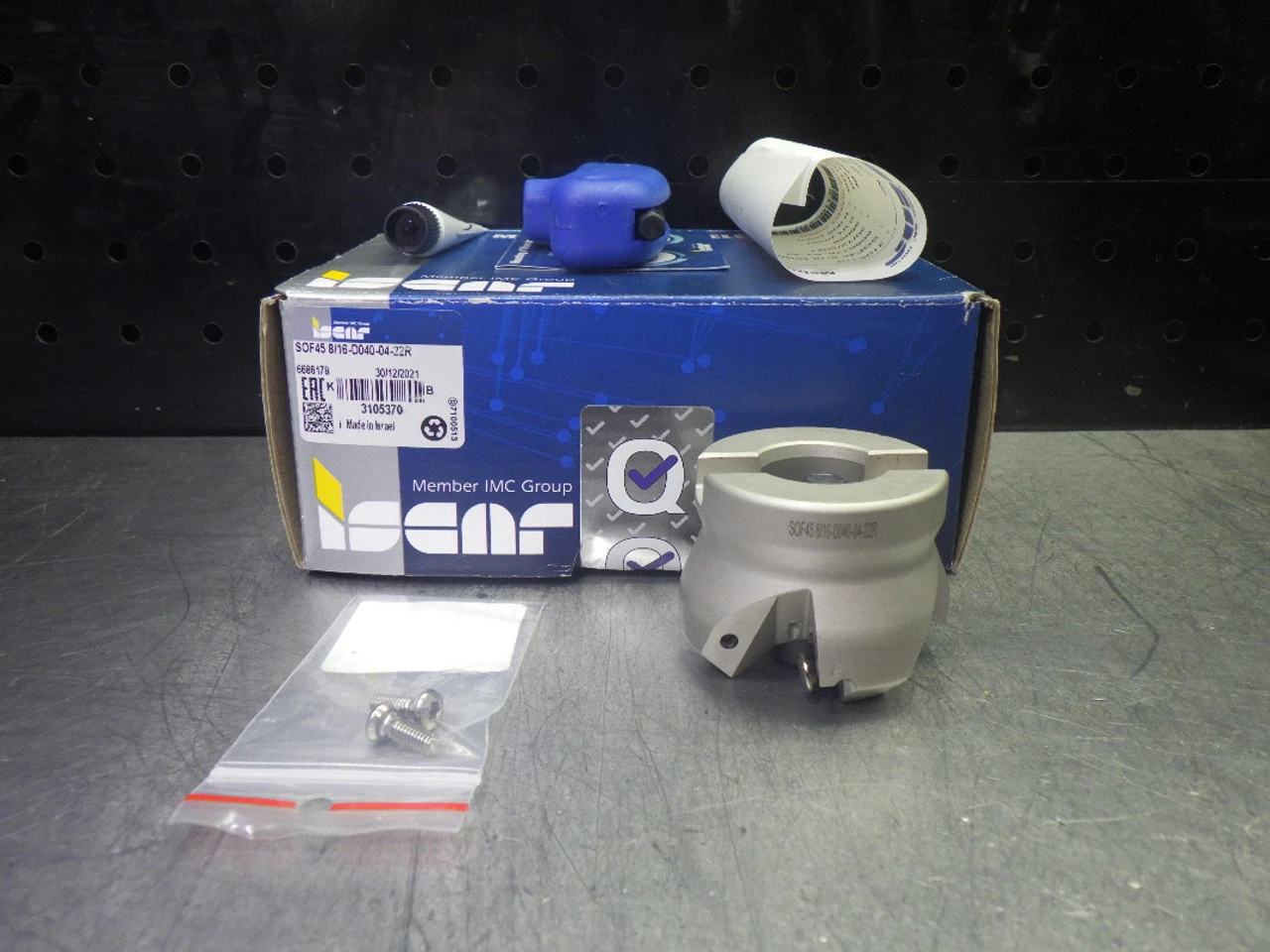 Iscar 34.5mm-50mm Indexable Facemill 22mm Arbor SOF45 8/16-D040-04-22R (LOC1557)