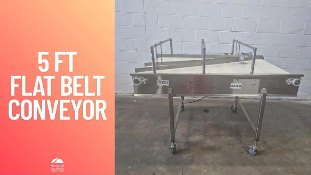 FMA 5 ft Flat Belt Conveyor