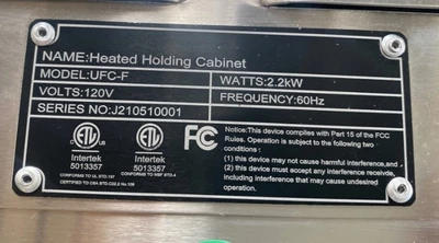 171-0083 Full Size Insulated Heated Holding/Proofing Cabinet