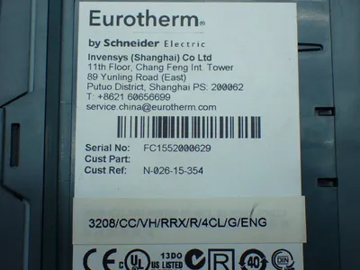 Used EUROTHERM 3208/CC/VH/DXX/R/4CL/G/ENG Temperature Controls Ohio US | HGR 24 #802943