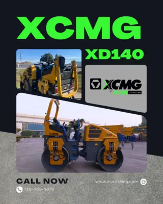 XCMG XD140 Double Drum Vibratory Roller | Iron Listing (1)