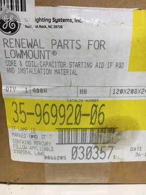 NEW General Electric 35-969920-06