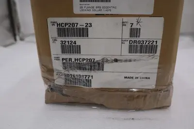 PEER PILLOW BLOCK HCP207-23 (BOX OF 7 UNITS) NEW STOCK 809-D