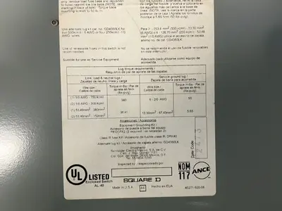 Used SQUARE D D325N Disconnects Ohio US | HGR 24 #1301727