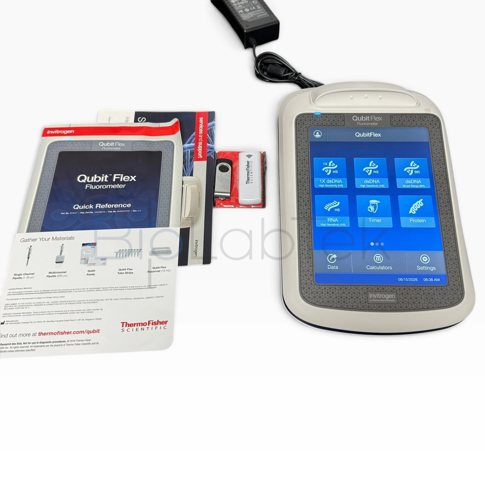 Used Invitrogen / Thermo Fisher Scientific Q33326 Spectrophotometer (UV-Vis, Fluor) Missouri US | BioLabTek #1366017