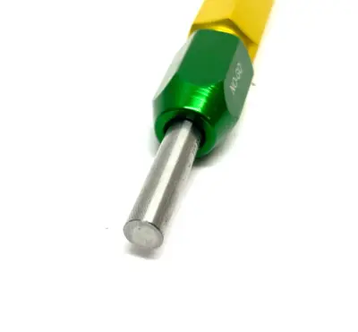 USED VERMONT GAGE STEEL X NOGO REVERSIBLE GAGE HANDLE ASSEMBLY 6.17MM