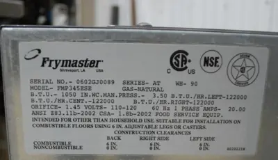 USED Frymaster NUMBER: