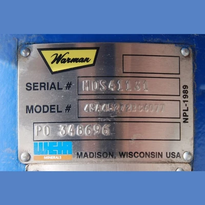 USED 2012 WARMAN 4SA45272RC6077