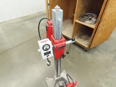 Milwaukee Vac-U-Rig Dymodrill 4096 Coring Motor 2" to 10" Core Bore Stand Set