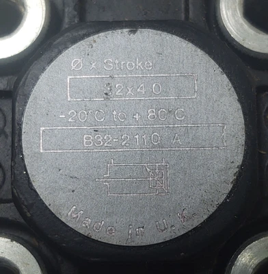 🔥Parker Schrader Bellows Pneumatic Cylinder B32-2110A Ø 32x40