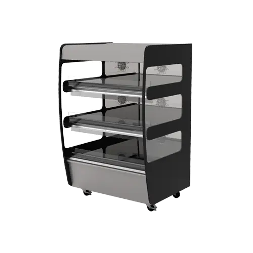 Flexeserve 38 3/10" Self Service Floor Model Heated Display Case - (3) Shelves, 208v (3T-1000C)