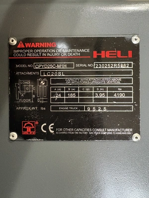 Used 2023 HELI CPYD25C Misc Forklifts Wisconsin US | Forklifttrader.com #1463603