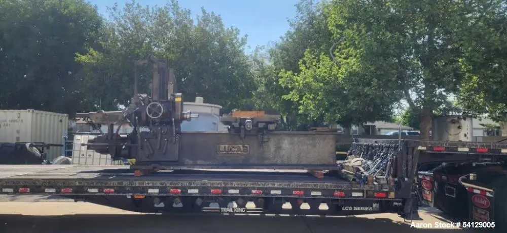Used Lucas Horizontal Precision 41 Boring Mill | 4" Spindle | #6 Morse Taper | 60" X-Axis Travel | Rotary Table Included
