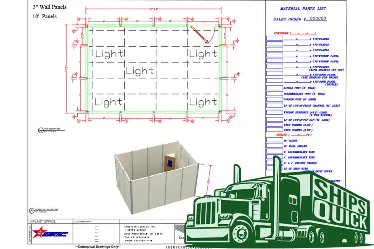 Used National Partitions _UNKNOWN_ Modular Offices Rhode Island US | American Surplus #1268110
