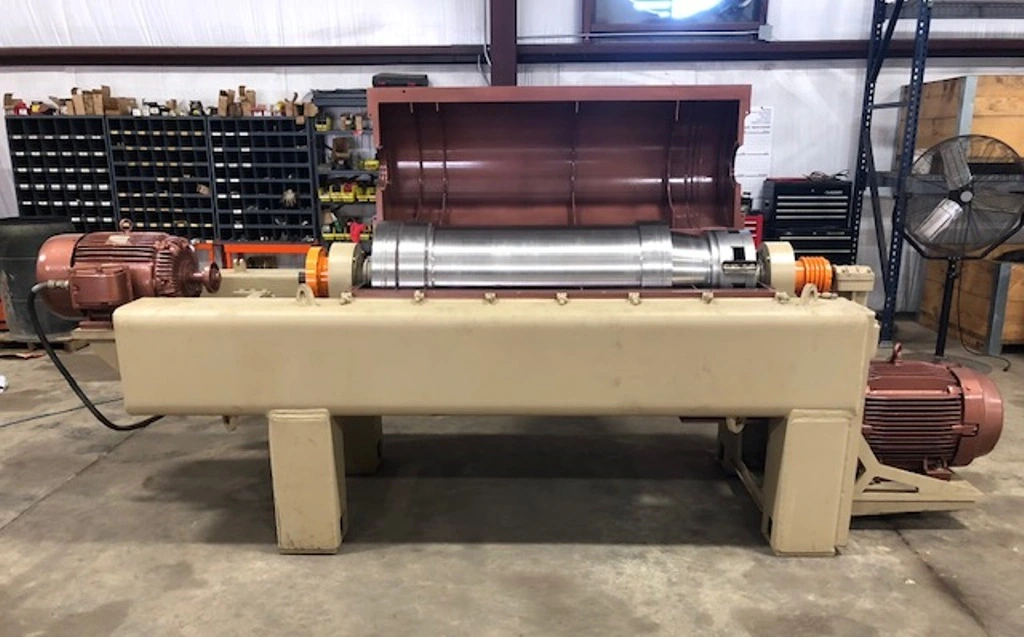 SG Solids 1761 oilfield decanter centrifuge, Duplex SS.