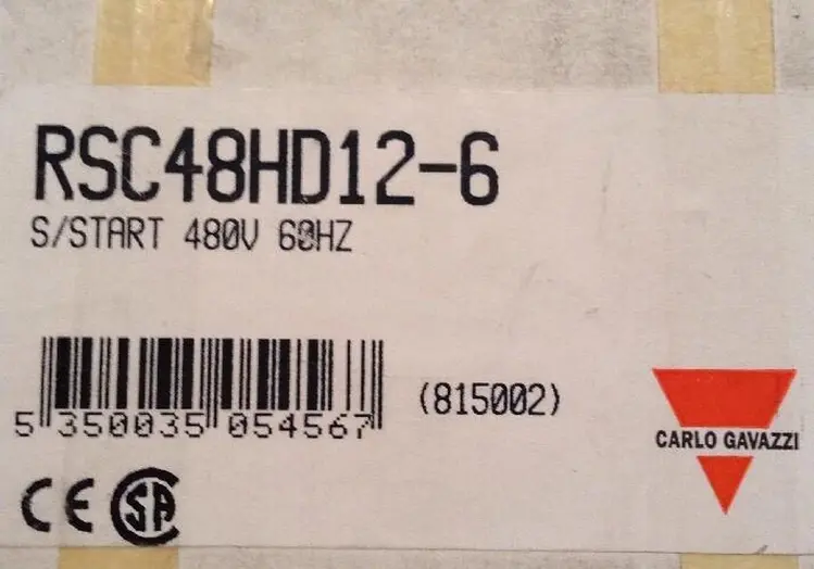 New | in-Stock CARLO GAVAZZI RSC48HD12-6 Miscellaneous Equipment (Electrical & Power) | Surplus Asset Holdings #1188393