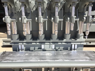 6 Spindle Buffalo Production Drill; #2 MT; 14” x 66” Tbl;