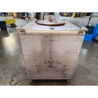 Used 400 Gallon Stainless Steel IBC Liquid Tote