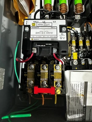 SQUARE D SIZE 0/30A COMBINATION MOTOR STARTER