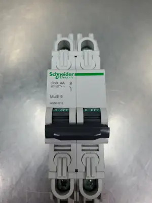 USED Schneider Electric C60 4A MULTI 9 CIRCUIT BREAKER, 1 POLE, 277VAC