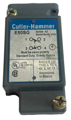 NEW CUTLER-HAMMER E50SG LIMIT SWITCH BODY ONLY SER. A2