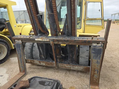 Hyster Diesel Forklift, Single Stage, Side Shift, 655 Hours Indicated (Bad Engine)