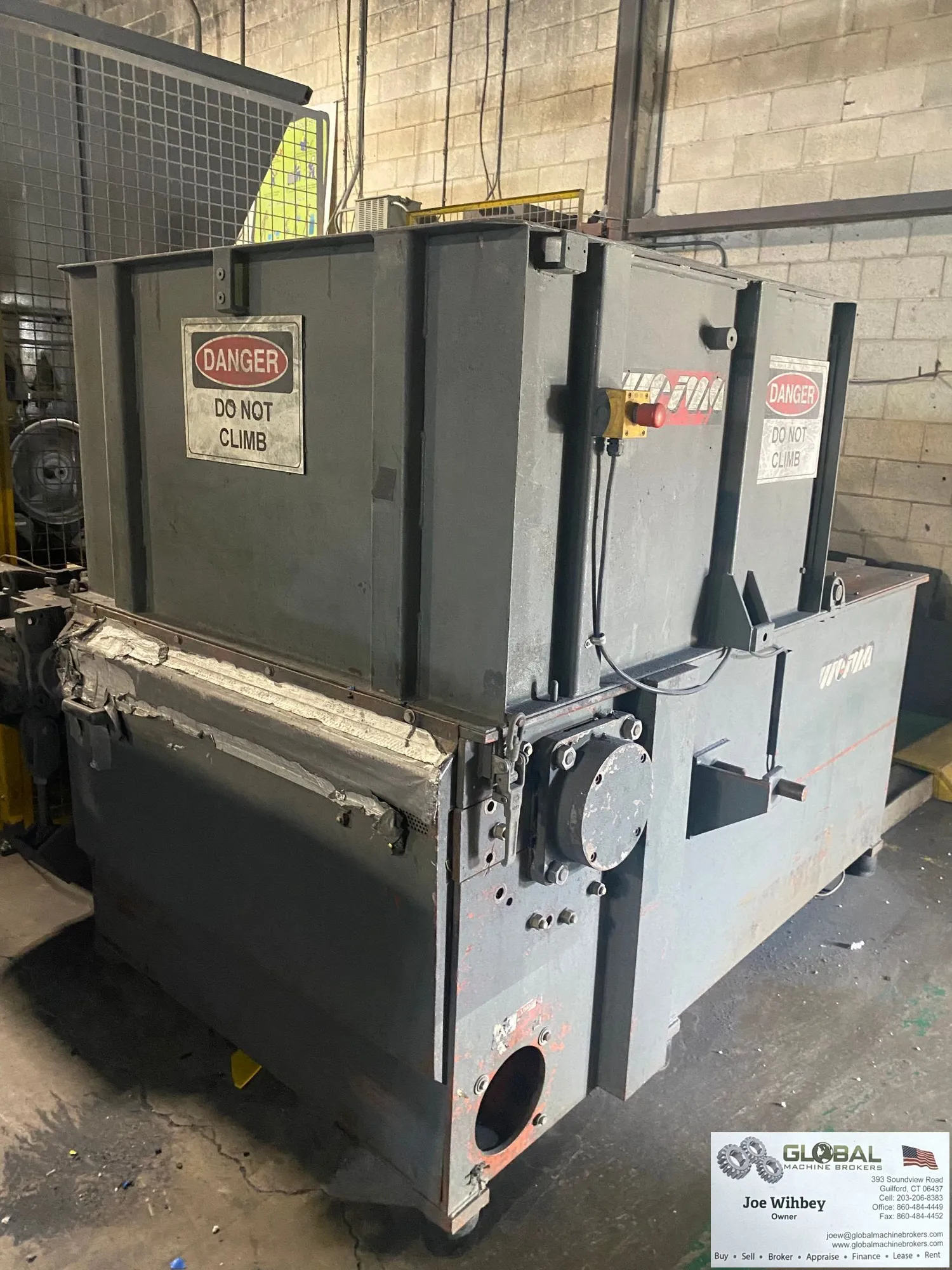 Weima WLK 12/37 V-ROTER 50HP Single Shaft Shredder Ram Fed 1m Wide