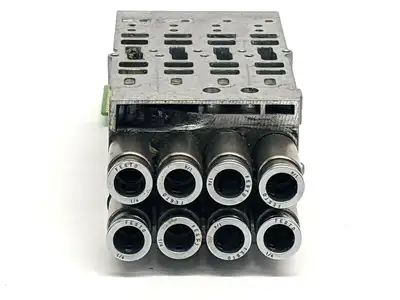 Used FESTO SUB-BASE 533352 W/ 1/4" PUSH-IN FITTINGS Misc Industrial Equipment | Maverick Industrial Sales #1108758