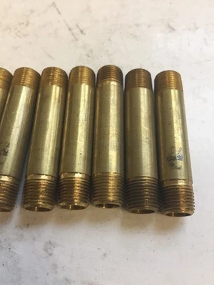 *New* 1/8" NPTF X 2.0 Long Brass Nipple (Lot Of 12) *Warranty*Fast Shipping*