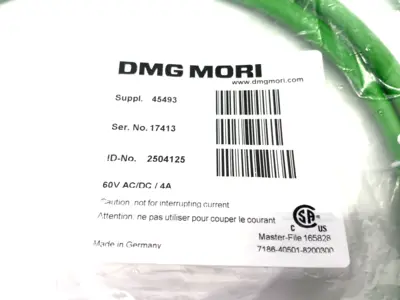 NEW DMG MORI DOUBLE ENDED CONNECTION CORDSET 45493