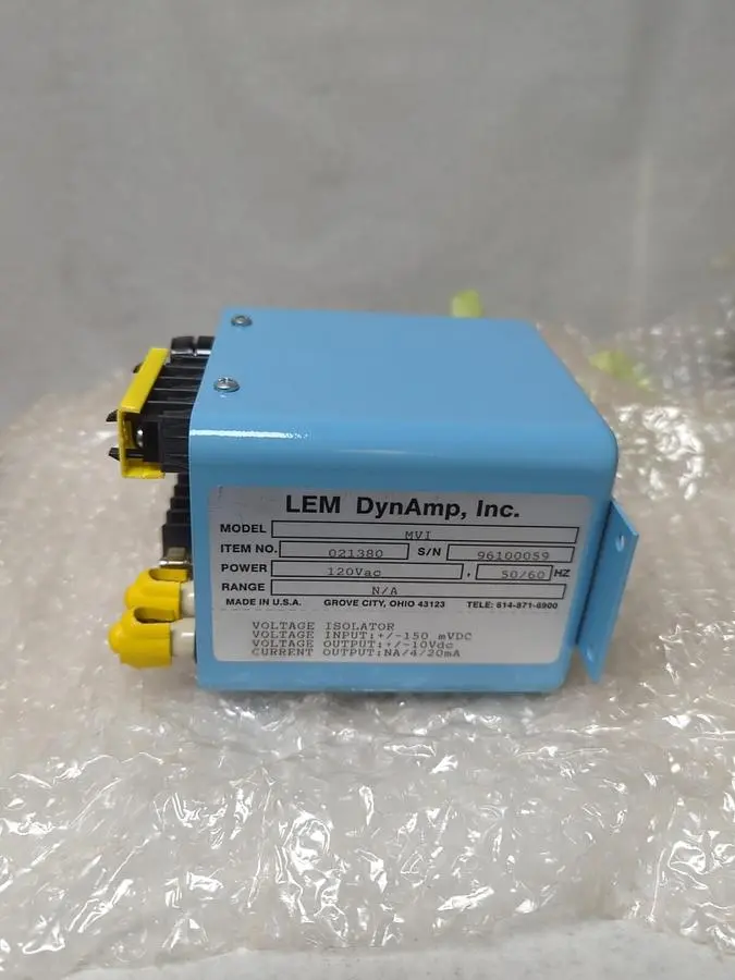 New | in-Stock LEM DYNAMP 021380 MVI Transducers Ohio US | Surplus Asset Holdings #1246844