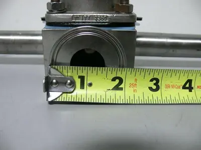 USED ITT PURE-FLO 1-316L-RA20MAX-CWP200 3-WAY 1" DIAPHRAGM VALVE